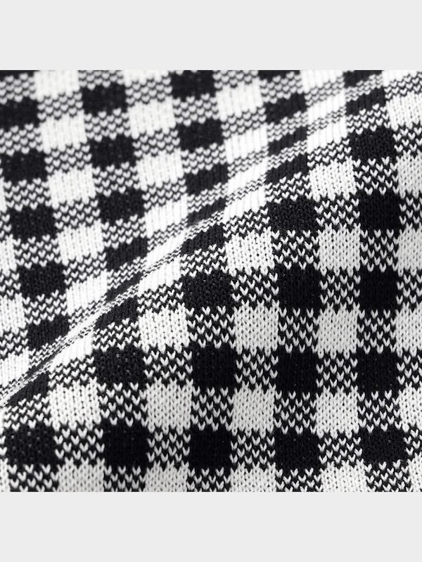 フレアミディニットスカート(チェック)(セットアップ可能)