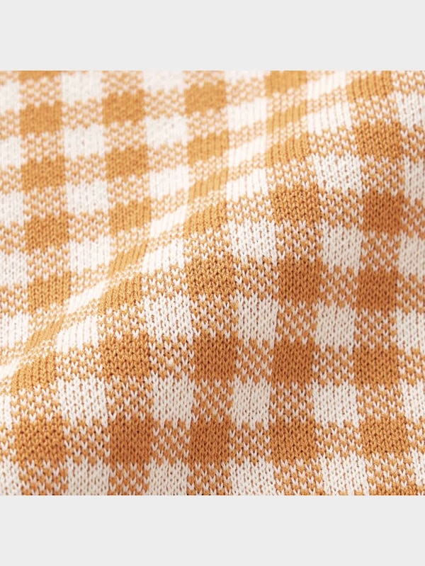 フレアミディニットスカート(チェック)(セットアップ可能)