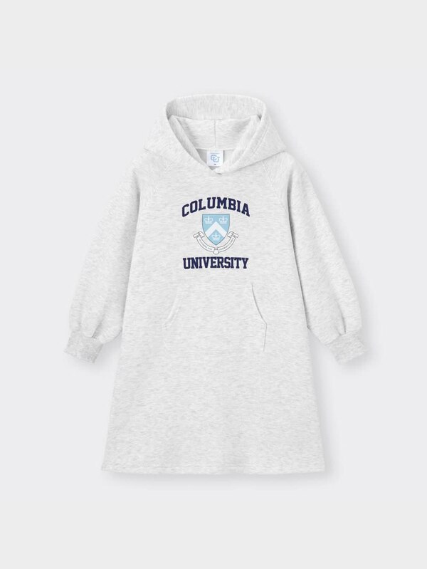 GIRLS裏起毛スウェットワンピース(長袖) Columbia University in the City of New York