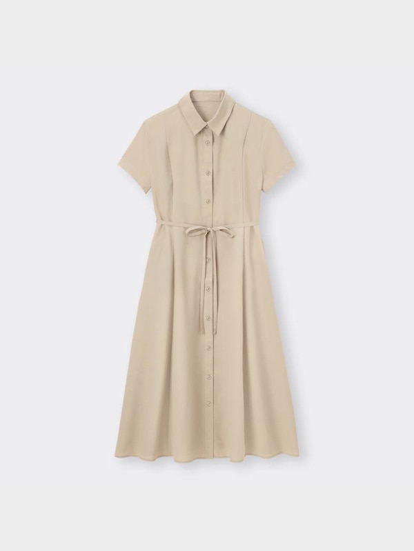Aラインシャツワンピース(半袖)Z+E