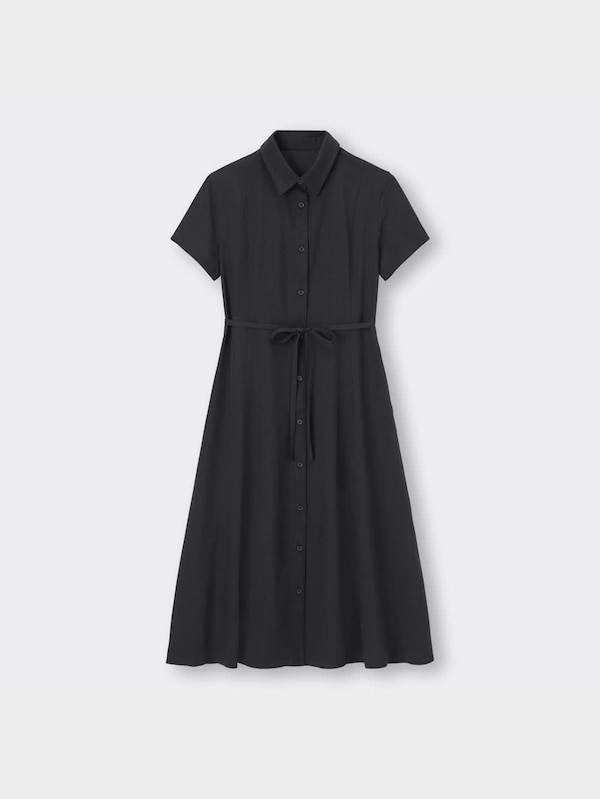 Aラインシャツワンピース(半袖)Z+E
