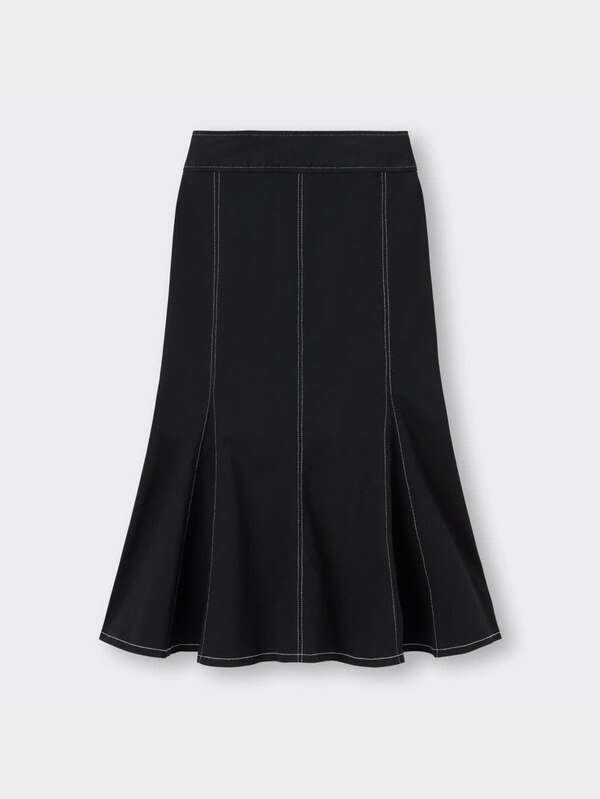 ステッチマーメイドミディスカート+EC(丈短め79.0～83.0cm)