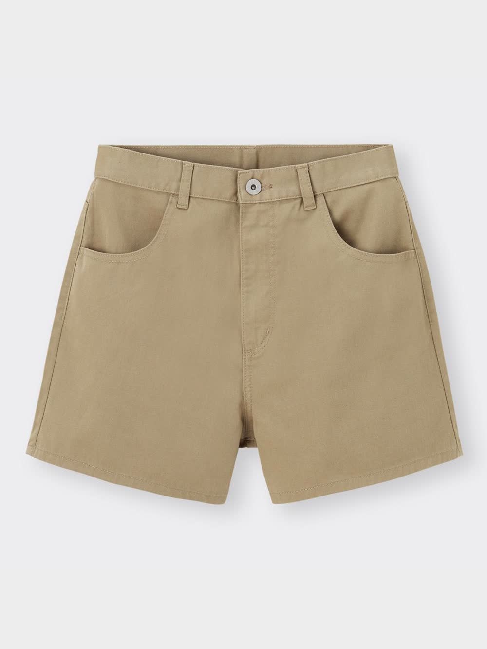 eaphi ショートパンツ　ベージュ ロールアップウエストミニショートパンツ - ベージュ | ZARA