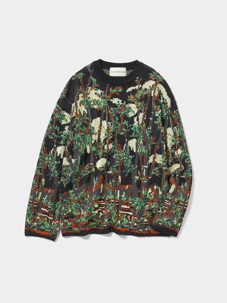 GU公式 | グラフィックニットプルオーバー(長袖) beautiful people 