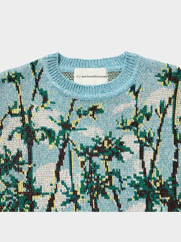 グラフィックニットプルオーバー(長袖) beautiful people