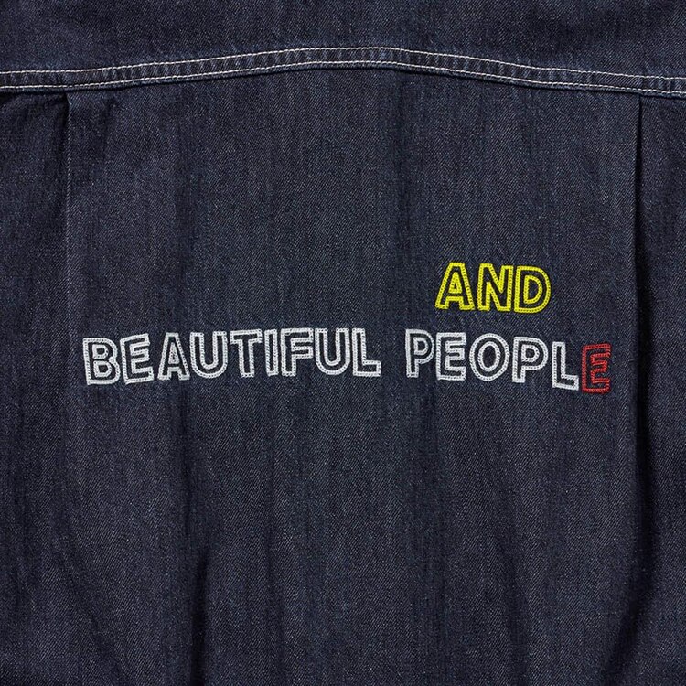 GU公式 デニムショップコート beautiful people (セットアップ可能)