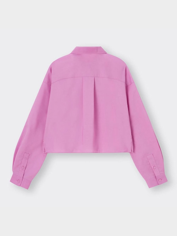 カラークロップドシャツ(長袖)