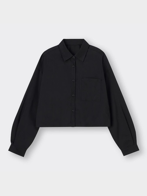 カラークロップドシャツ(長袖)