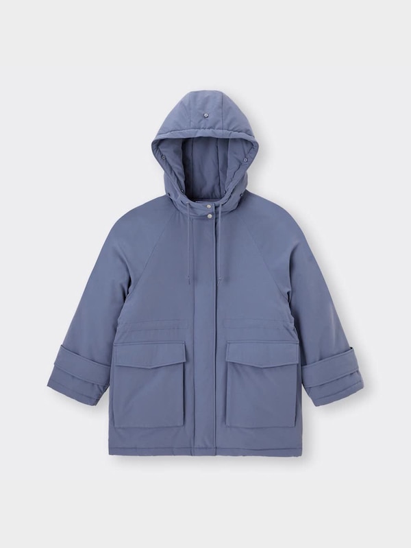 ヒートパデッドフェイクファー付きハーフコートOSC+EC