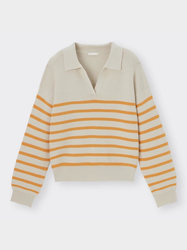 ボーダーポロセーター(長袖)YT+E