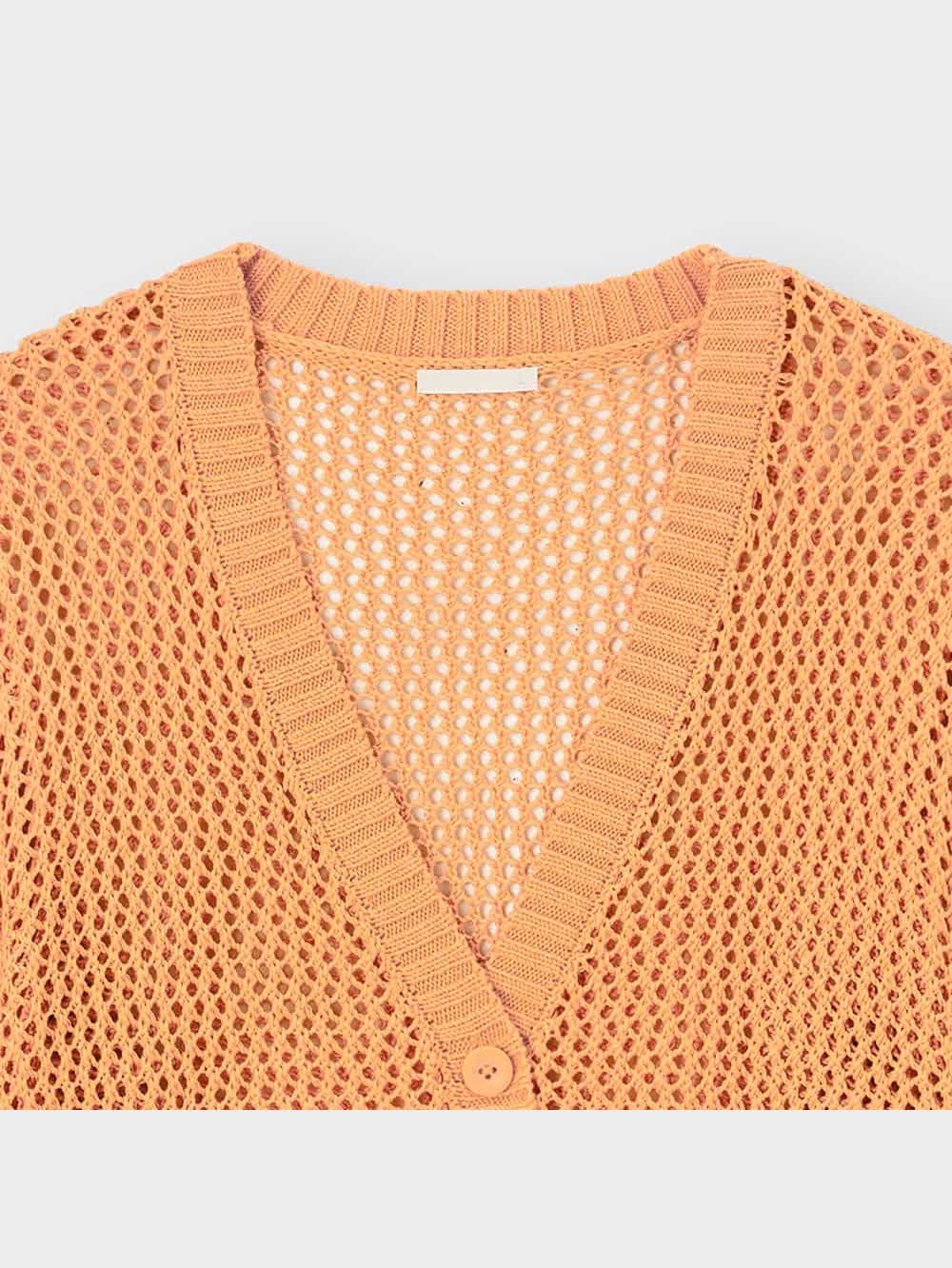 GU公式 | GIRLSメッシュカーディガン(5分袖)JR+E