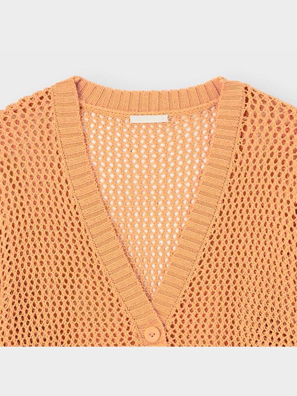 GIRLSメッシュカーディガン(5分袖)JR+E