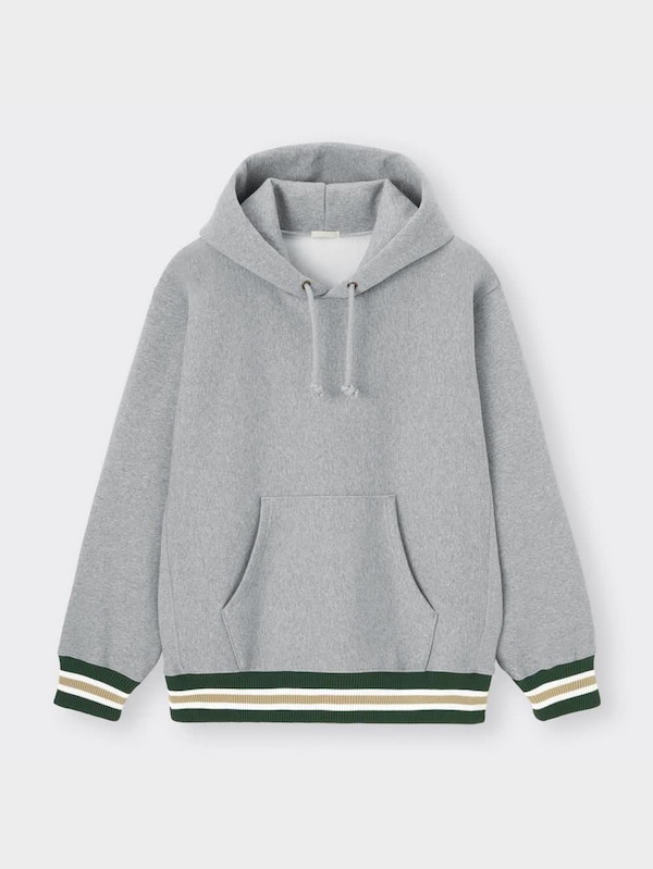 ヘビーウェイトスウェットリブラインパーカ(長袖)NT+E