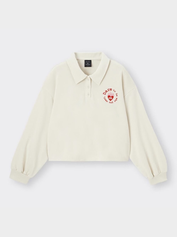 スウェットポロシャツ(長袖) ELLE 1(セットアップ可能)