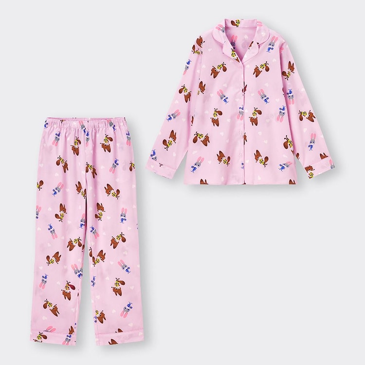GU公式 パジャマ(長袖ロングパンツ) Disney 2+EC