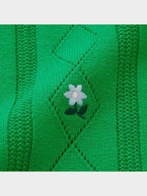 エンブロイダリーカーディガン(長袖)YT+E