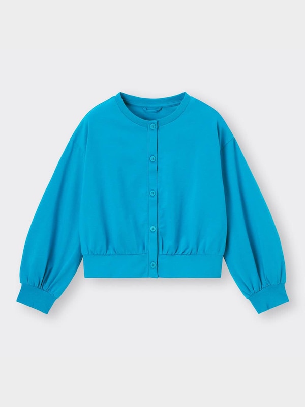 GIRLS UVカットボリュームスリーブカーディガン(長袖)