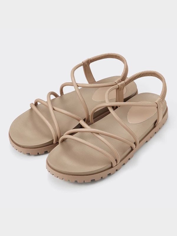 ナローストラップフラットサンダル