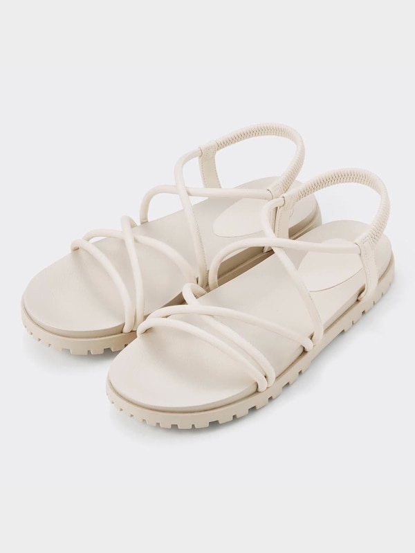 ナローストラップフラットサンダル