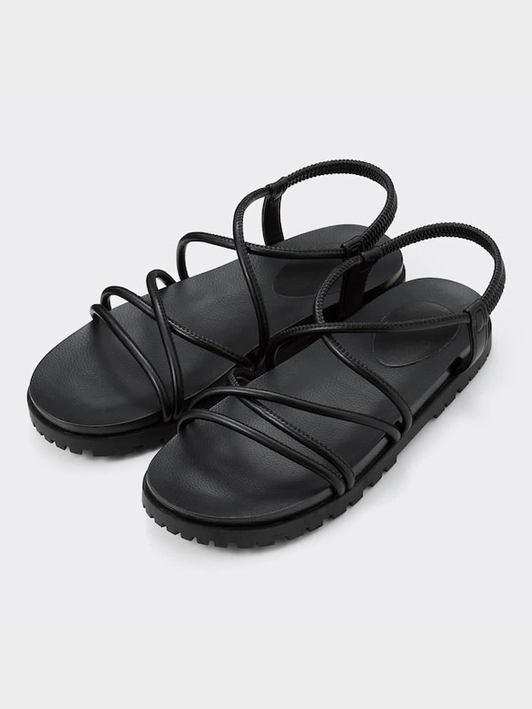 ナローストラップフラットサンダル