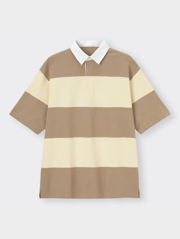 オーバーサイズラガーシャツ(5分袖)