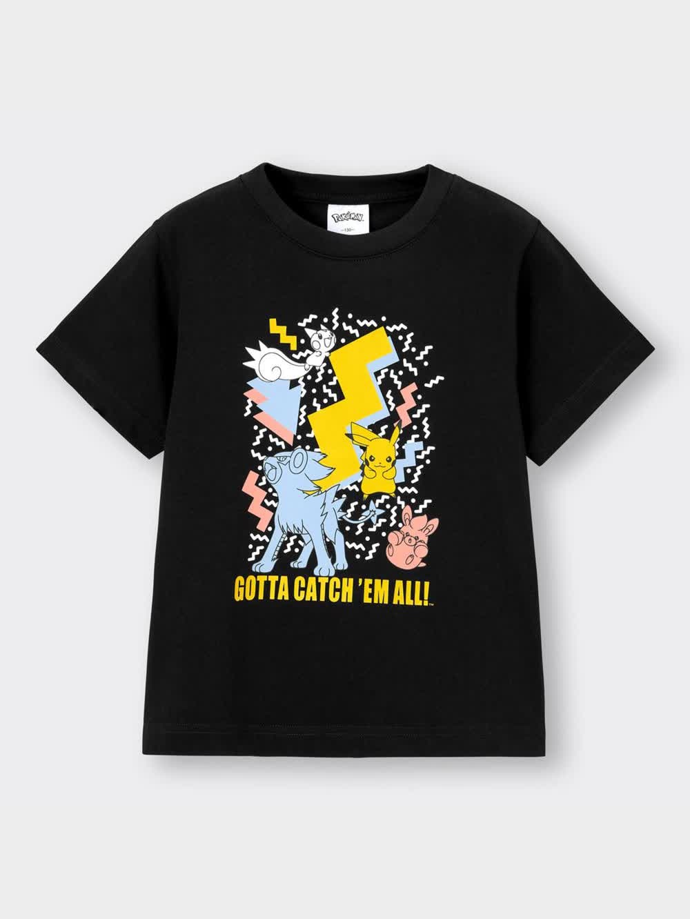 GU公式 | KIDS(男女兼用)グラフィックT(半袖) Pokemon 3