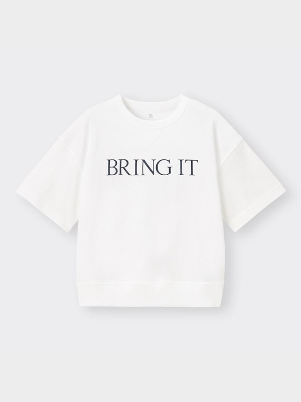 KIDS(男女兼用)スウェT(5分袖)(ロゴ)