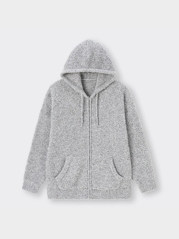 もこもこフィールラウンジパーカ(長袖)(セットアップ可能)