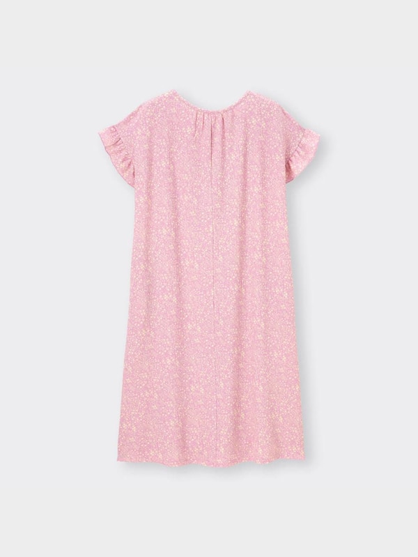 ラウンジワンピー ス(半袖)(フラワー)+E