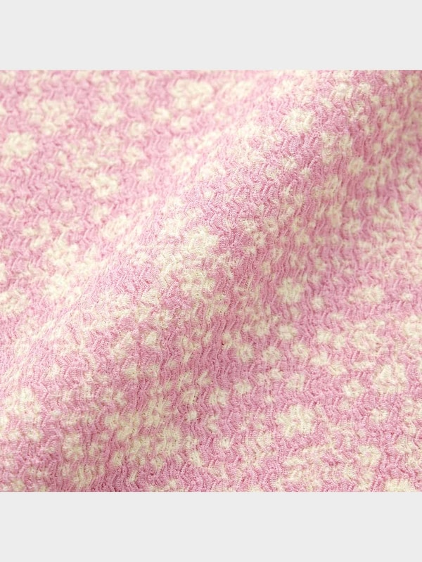 ラウンジワンピース(半袖)(フラワー)+E