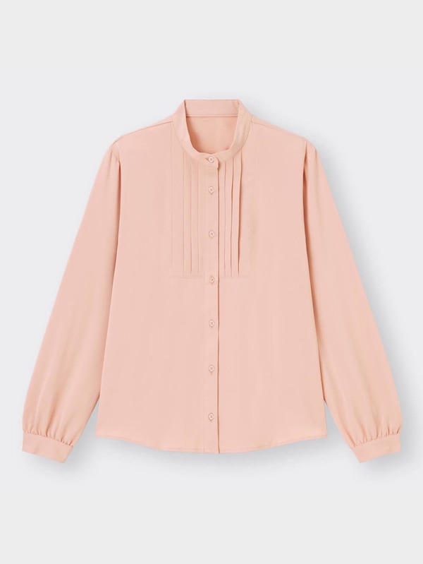 フロントタックブラウス(長袖)Z+X