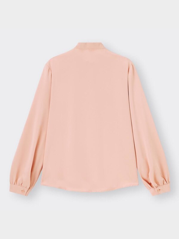 フロントタックブラウス(長袖)Z+X