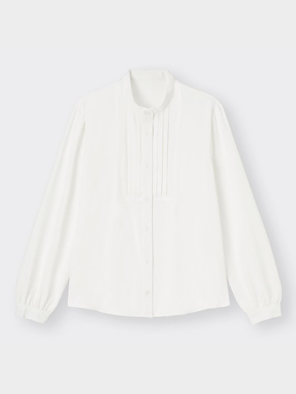 フロントタックブラウス(長袖)Z+X