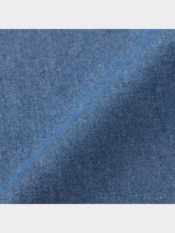 デニムオーバーサイズシャツ(5分袖)+E