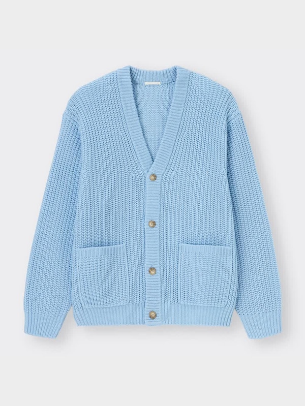 ローゲージ畦カーディガン(長袖)