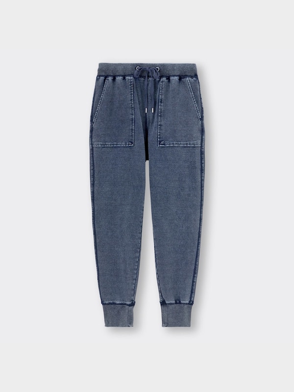 デニムスウェットイージーパンツ+X