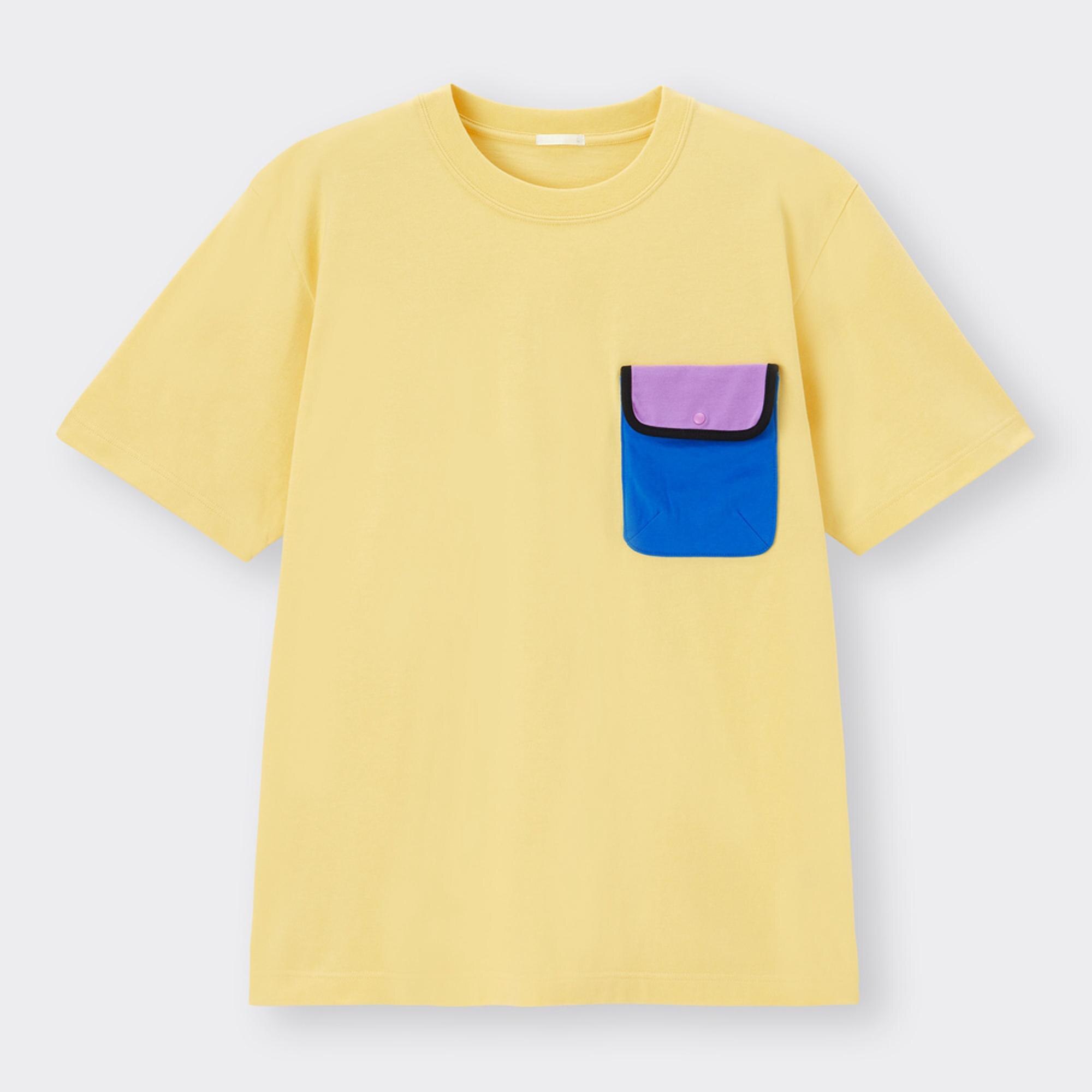 GU ポケット付き厚地ロンＴ - Tシャツ