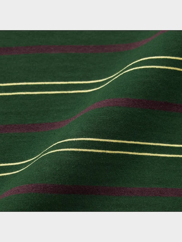 オーバーサイズボーダーポロシャツ(5分袖)