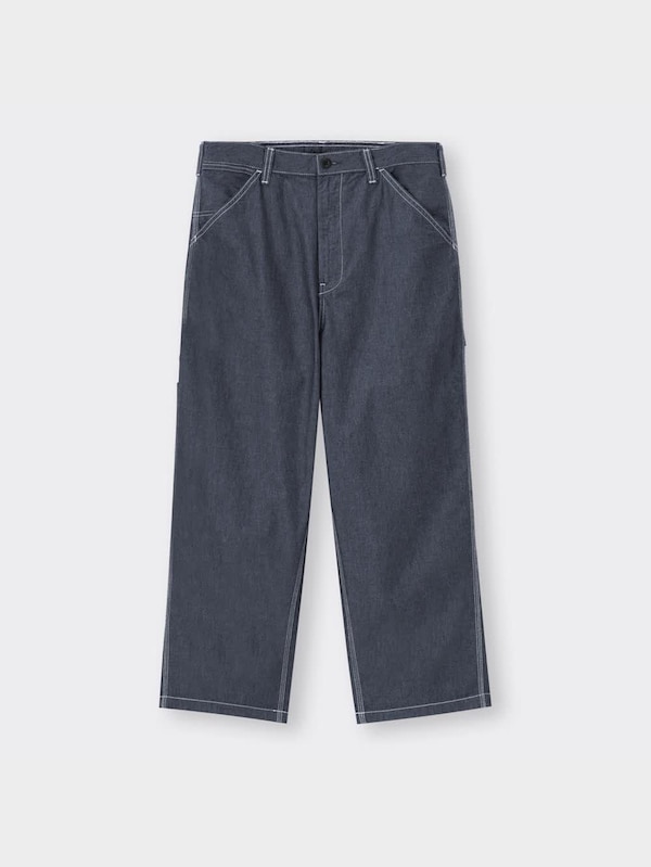 ライトデニムペインターイージーアンクルパンツ(セットアップ可能)