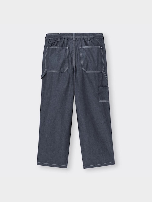 ライトデニムペインターイージーアンクルパンツ(セットアップ可能)