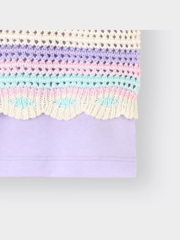 GIRLSニットキャミソールセットT(半袖)