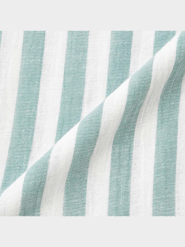 オーガニックコットンパジャマ(ストライプ)(半袖&ロングパンツ)