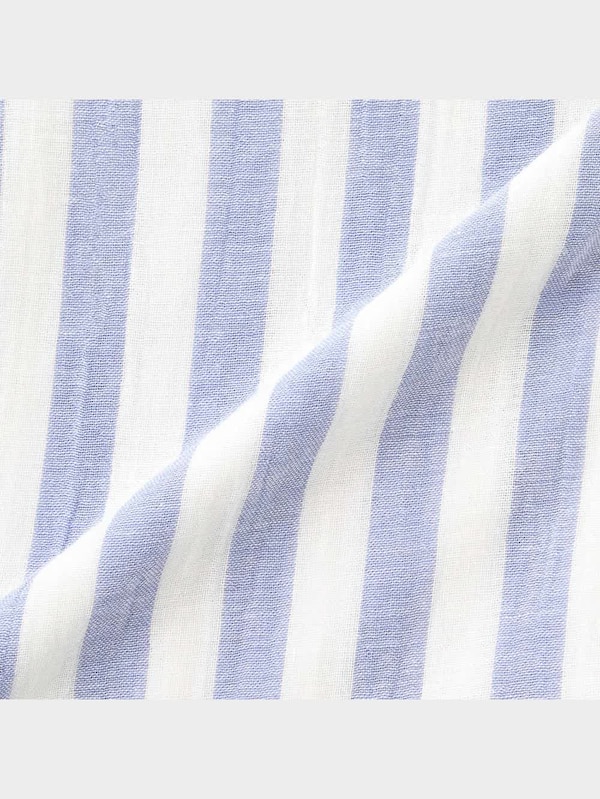 オーガニックコットンパジャマ(ストライプ)(半袖&ロングパンツ)