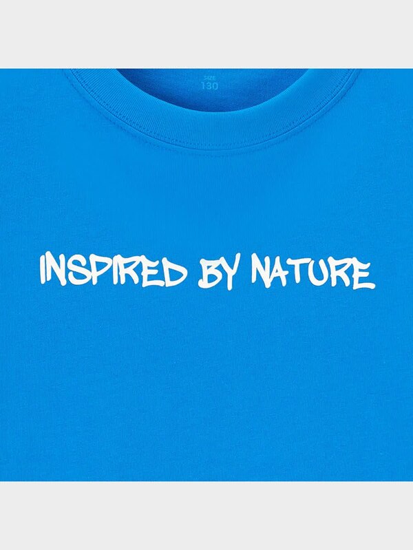 KIDS(男女兼用)グラフィックT(半袖)バックプリントフラワー