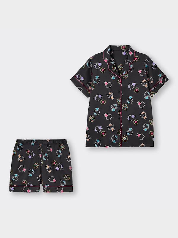 サテンパジャマ(半袖&ショートパンツ) HELLO KITTY