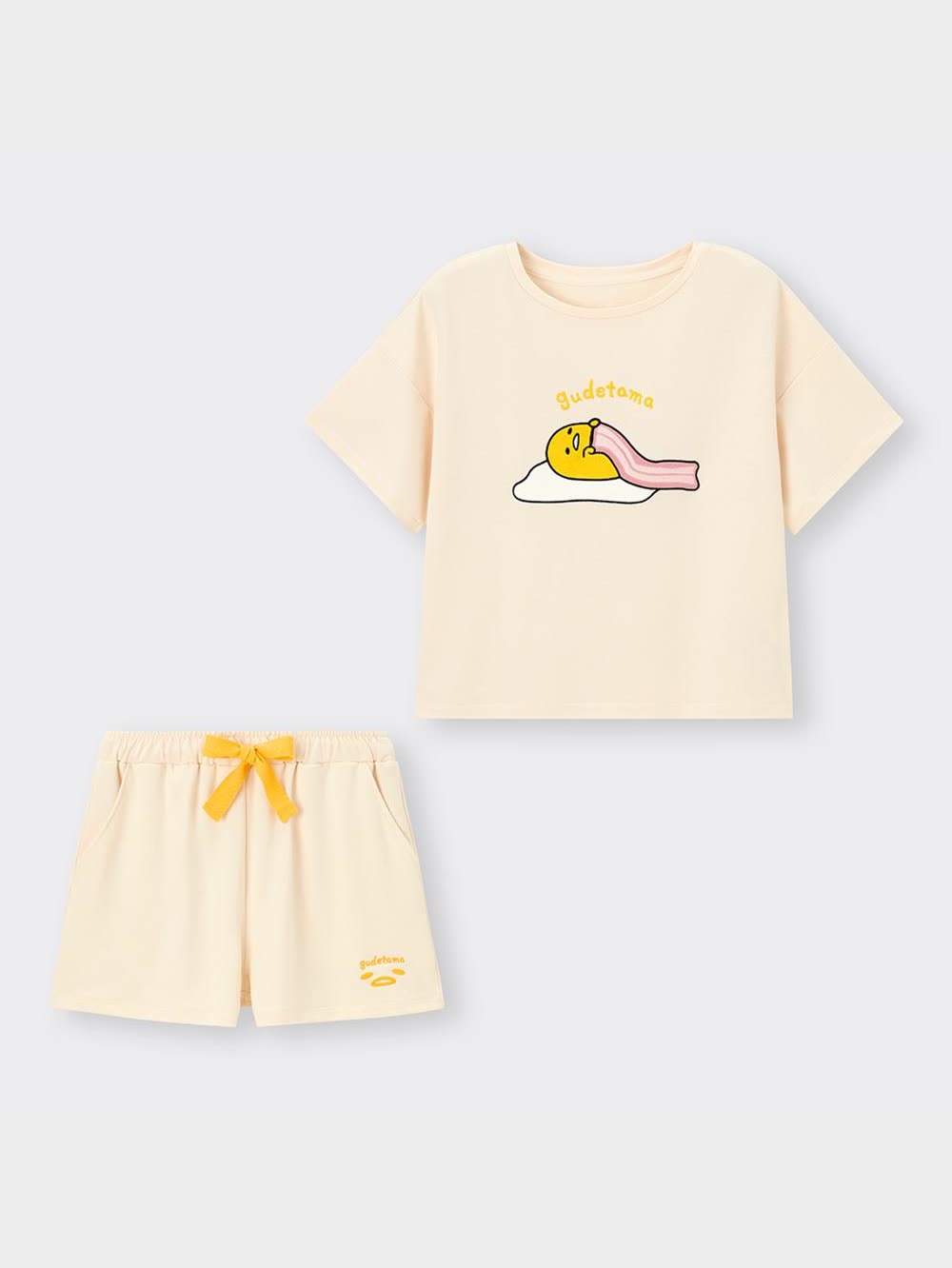 GU公式 | ラウンジセット(半袖&ショートパンツ) GUDETAMA(レディース)
