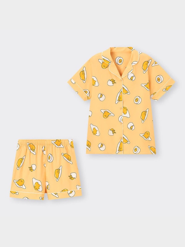 コットンパジャマ(半袖&ショートパンツ) GUDETAMA +X