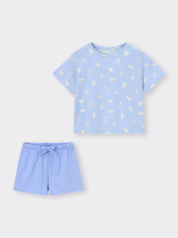 ラウンジセット(半袖&ショートパンツ)(ドッグ)OSB+EC