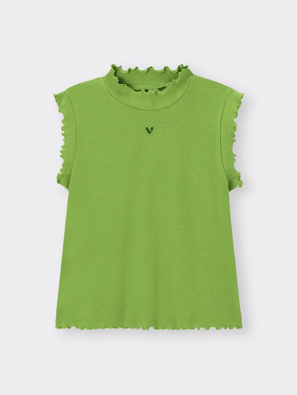 GIRLSハートカットアウトリブT(ノースリーブ)