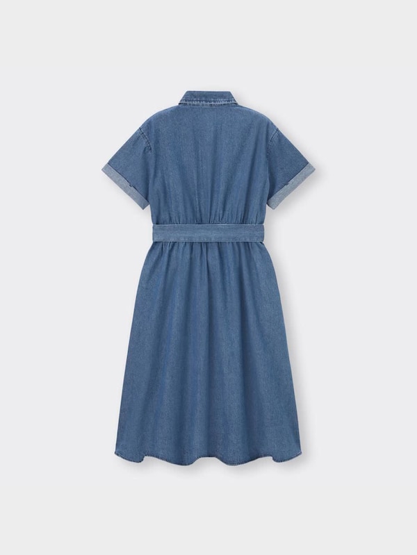 デニムシャツワンピース(半袖)OSC+EC